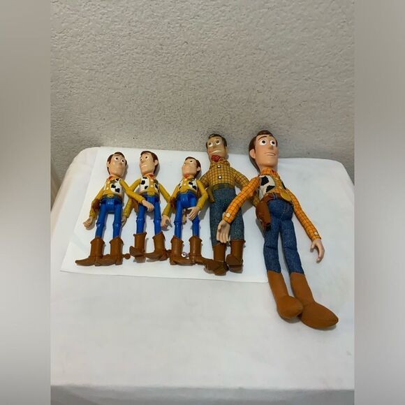 Lot of 5 Disney Parks Pixar Toy Story Woody Plush - Picture 1 of 8